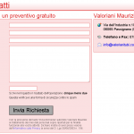 modulo contatti website passignano