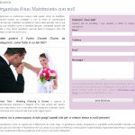 pagina d'atterraggio sito wedding planner