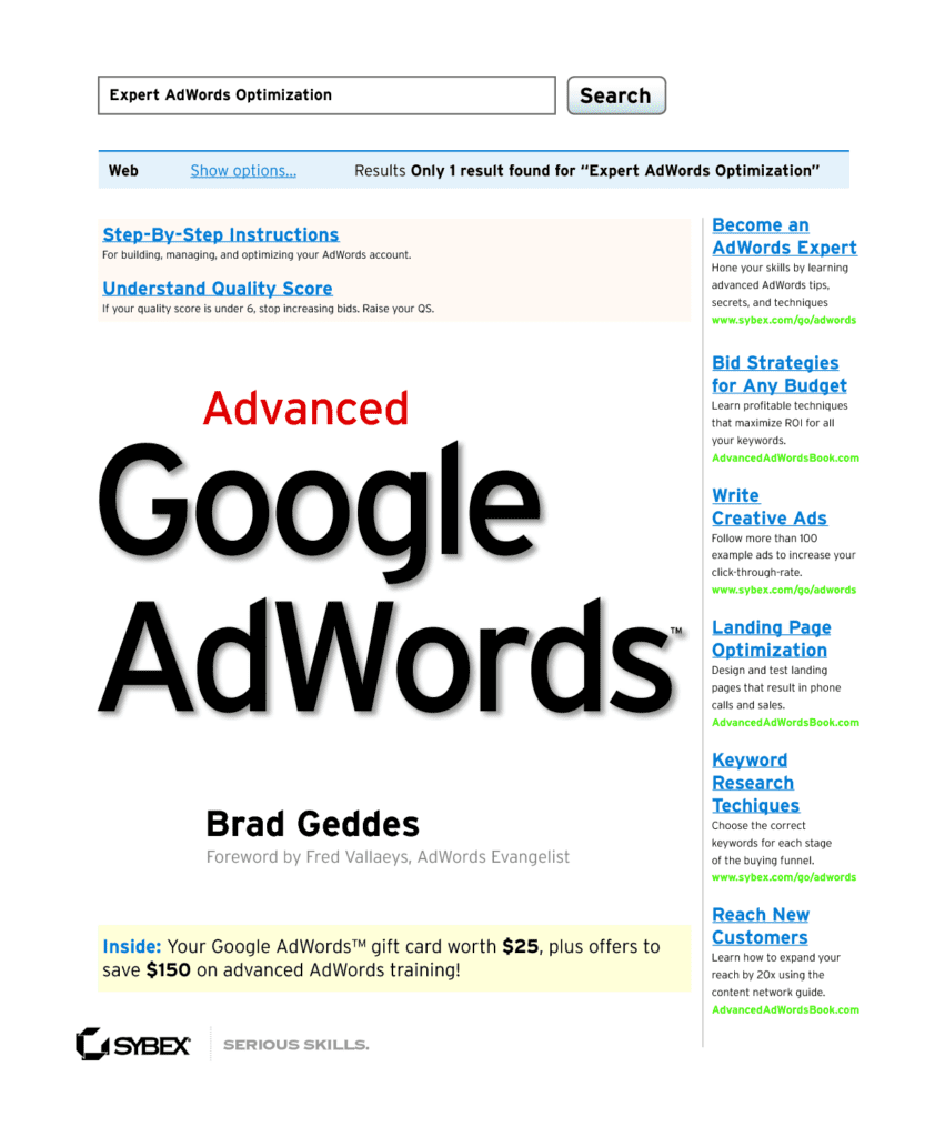 advanced google adwords copertina libro