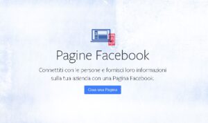 creazione pagina aziendale facebook