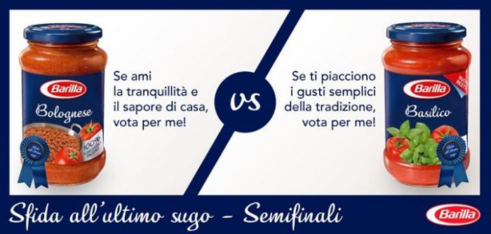 idea post faceboo barilla match tra sughi