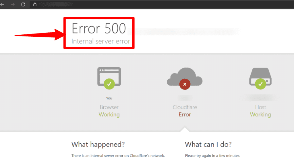 errore 500 cloudflare cdn