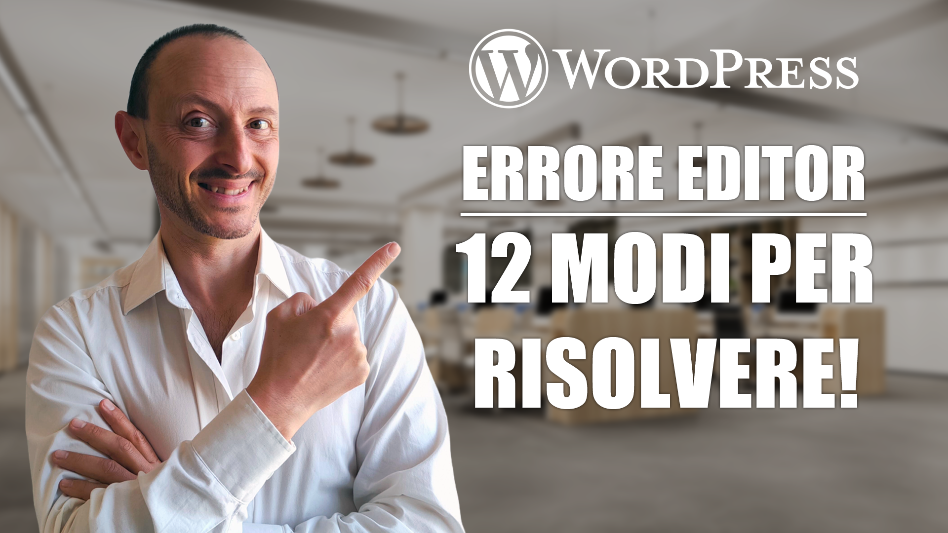 errore editor wordpress come risolvere