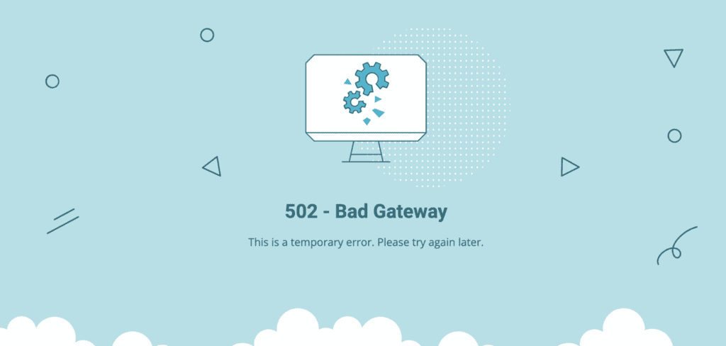 errore 502 bad gateway su server di siteground