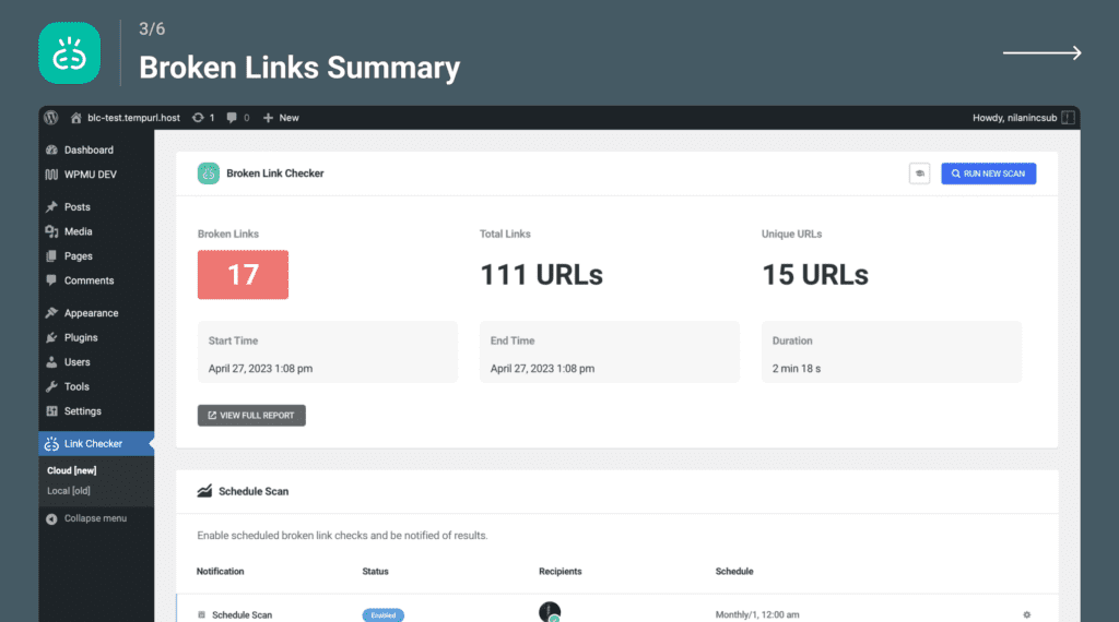 broken link checker plugin wordpress