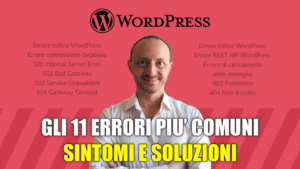 copertina guida 11 errori wordpress sintomi soluzioni