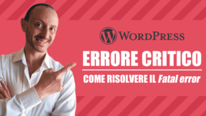 copertina guida come risolvere errore critico wordpress